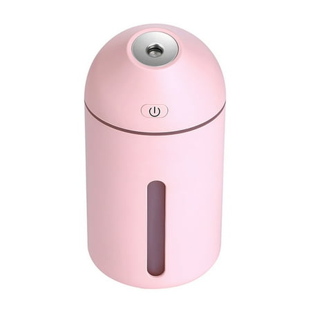 

Cool Mist Ultrasonic Humidifier with 320mL Water Tank Adjustable Mist Mode Night Light
