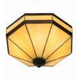 thumbnail image 5 of Meyda Tiffany 182677 Topridge 3 Light 14" Wide Semi-Flush Ceiling Fixture - Bronze, 5 of 7