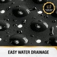thumbnail image 6 of HITSLAM Extra Long Bathtub Mat-40x16 Non Slip Shower Mat with Drain Holes and Suction Cups,Machine Washable Bath Mat,Clear Black, 6 of 8
