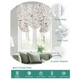thumbnail image 2 of Flowers Birds Tie Up Curtains for Windows 45 Inch Length Balloon Curtains Kitchen Adjustable Balloon Window Shade Spring Botanical Floral Tree Branches Tie Up Valance Bathroom Curtain Window 52"x45", 2 of 6