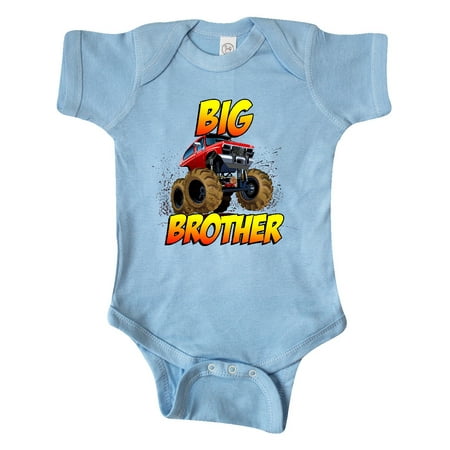 

Inktastic Big Brother Monster Truck Gift Baby Boy Bodysuit