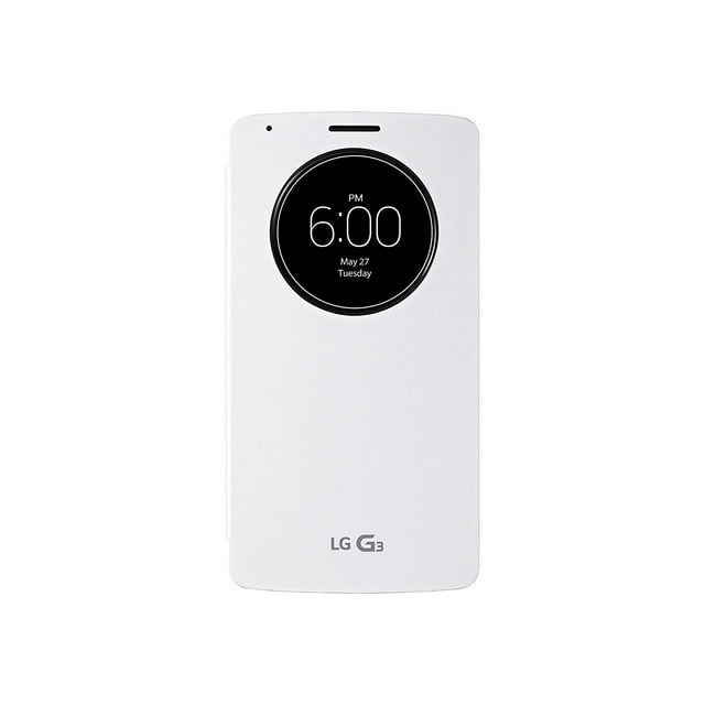 Étui Folio LG Quick Circle pour Téléphone Intelligent LG G3 CCF-345N Blanc