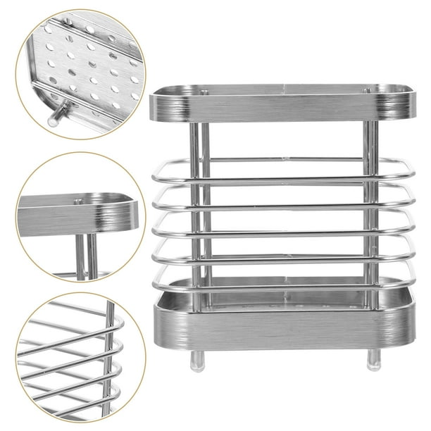 WASHWEPE Organizador De Cubiertos Y De Acero Inoxidable Para Almacenamiento En Cocina Plateado
