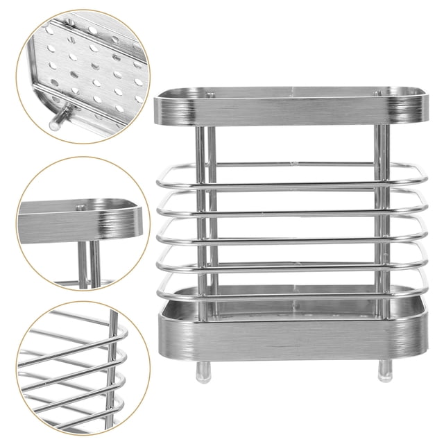 WASHWEPE Organizador De Cubiertos Y De Acero Inoxidable Para Almacenamiento En Cocina Plateado