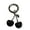 Black, variant on Cherrys Sturdy Alloy Keychain Fashion Accessory for Purse or Handbag Use