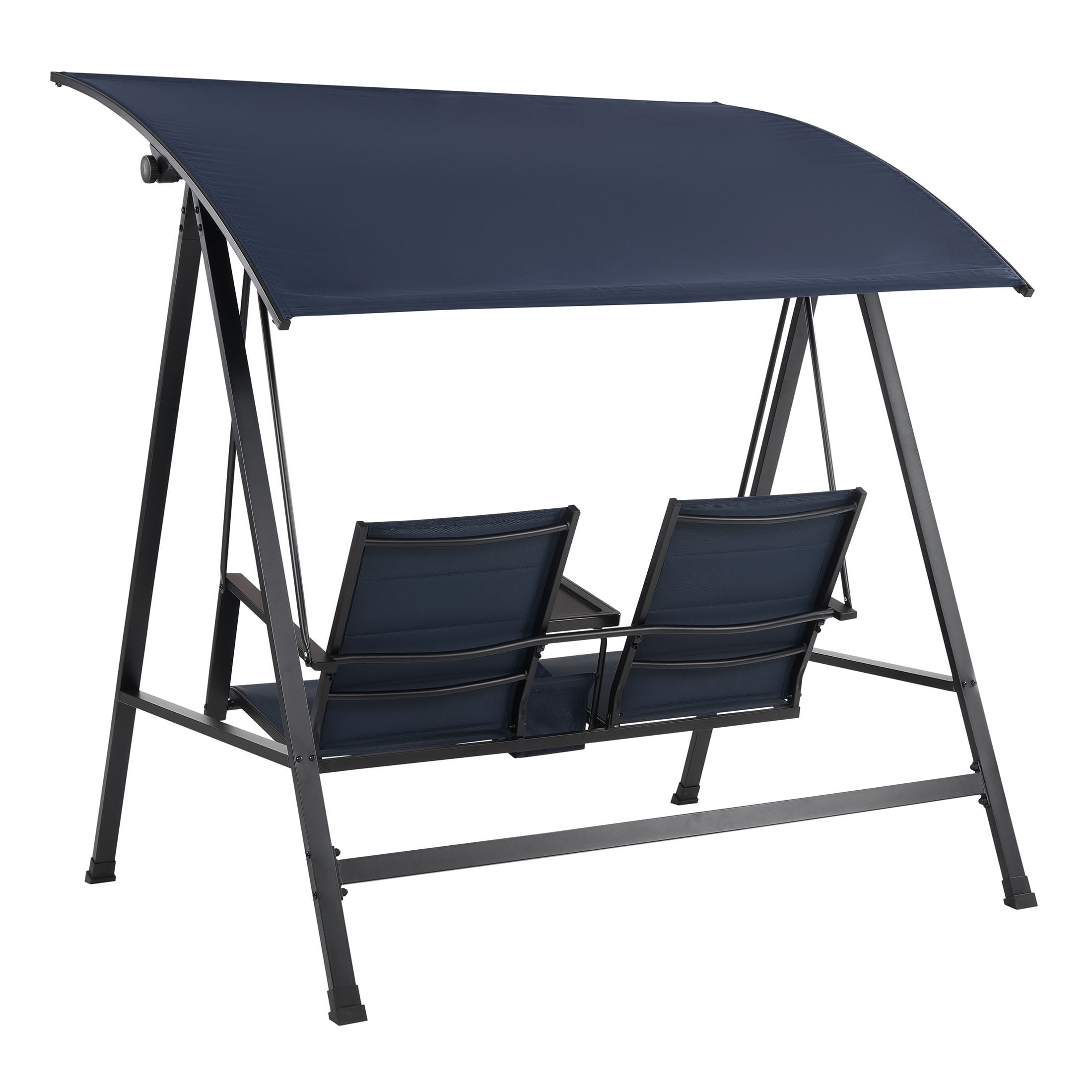 Mainstays Dashwood 2-Seat Swing, Blue - Walmart.com