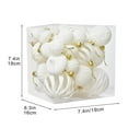 thumbnail image 3 of Bolas Navideñas de Flocado con Formas Especiales, 36 Adornos Pintados de Terciopelo Rojo | Decoraciones Navideñas de Tela Suave | Adornos para Árbol Multifuncionales, Guirnaldas y Centros de Mesa, 3 of 6