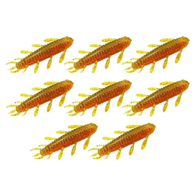 8 piezas de señuelos de pesca blandos Sharpla equipo de pesca PVC para oro
