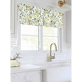thumbnail image 3 of Valances for Windows Summer Fruit Leaf Rod Pocket Cafe Window Treatments Valance Curtains for Kitchen Bathroom Laundry Basement Windows 54"x18", 3 of 9
