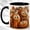 Black, variant on Funny Pumpkin Coffee Mug, Autumn Harvest Mug, Ceramic 11 oz