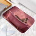 thumbnail image 2 of 1pc A zebra in a pink bathtub Absorbent Non-Slip Bathroom Thickened Flannel Rug Decor,Soft,Quick Drying,Suitable For Indoor/outdoor Use,Bathrooms,Bedrooms,Kitchens,Terrace,Laundry Rooms,16"x24", 2 of 9