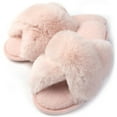 thumbnail image 6 of RockDove Women's Adeline Cross-Band Faux Fur Slipper, 6 of 7