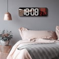 thumbnail image 2 of Digital LED Wall Table Clock With Night Mode, Alarm, Date Temperature Humid, 2 of 7