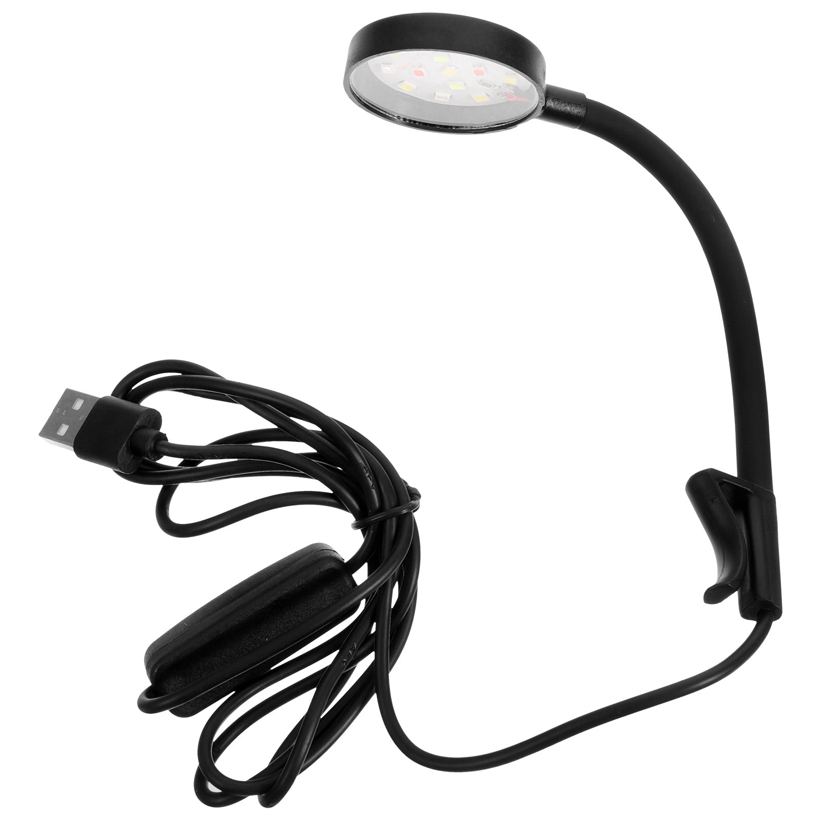 PTOOTP Wear Resistant Black Aquarium Lamp with USB for Daily Fish Tank Lighting