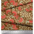 thumbnail image 3 of Soimoi Cotton Poplin Fabric Leaves & Floral Artistic Printed Craft Fabric by The Yard 56 Inch Wide, 3 of 3