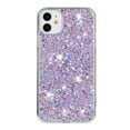 thumbnail image 3 of Allytechgroup Glitter Bling Case Compatible with Apple iPhone 12 Pro Max for Girls Women, Slim Fit Soft TPU Back Cover Anti-Scratch Bumper Shockproof Phone Case for iPhone 12 Pro Max, Purple, 3 of 5