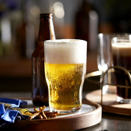 Libbey Lager Beer Glasses, Set of 8 (Milwaukee's Best Lager Beer)