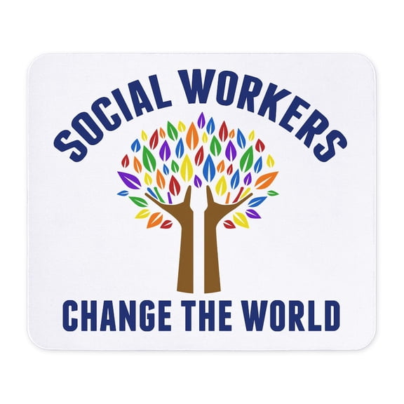 CafePress - Social Work Quote - Non-slip Rubber Mousepad, Gaming Mouse Pad