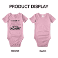 thumbnail image 3 of I Listen to Metal with My Mommy Cute Newborn Infant Baby Girl Boys Romper, 3 of 5