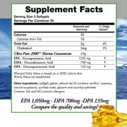 Natural Wild Omega 3 DPA Fish Oil Supplement by Doctors Nutra Nutraceuticals - 2,900 Milligrams Triple Strength Ultra Pure Concentrated, EPA-DPA-DHA, with no Fish-Tasting Burps - 30 Servings