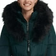 thumbnail image 4 of Calvin Klein Faux Fur-Trim Belted Parka Coat, Small, Emerald Green, 4 of 4