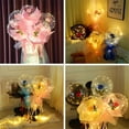 thumbnail image 6 of LED Luminous Balloon Rose Bouquet Bobo Balloon, Transparent LED Clear Rose Balloons for Valentine's Day Wedding Anniversary Mother's Day Birthday Party Gift Pink, 6 of 9