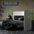 thumbnail image 4 of 4 ft Short Bamboo Wave Screen Room Divider - White Privacy Panel, 4 of 7