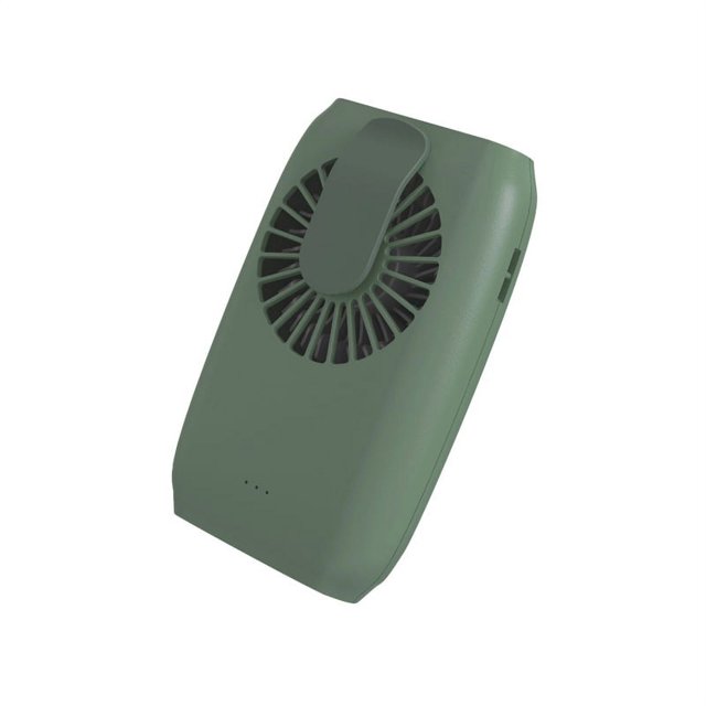 Ventilador portátil ajustable brillar USB recargable verde Electrónica