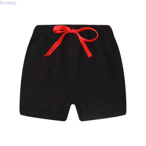 Kureaily Toddler Boys Shorts Summer Cotton Material Thin Style Five Point Pants Children'S Baby Shorts Boys And Girls Outer Wear Beach Pants Casual Hot Pants/ 6-12 Months/ Toddler (Black)