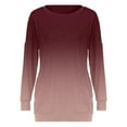 thumbnail image 5 of Meichang Blouses for Women Fall 2023 Trendy Gradient Print Blouse Casual Crewneck T-Shirts Long Sleeves Shirts with Pockets, 5 of 6