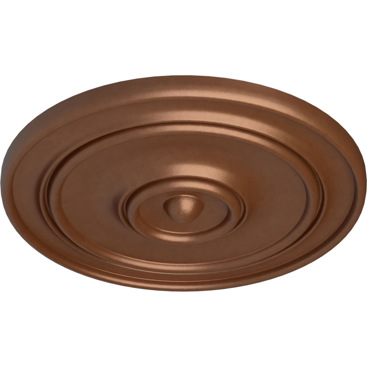 54"OD x 4 7/8"P Large Classic Ceiling Medallion (Fits Canopies up to 13 1/2"), Hand-Painted Polished Copper