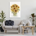 thumbnail image 3 of Stupell Industries Sunflower Jar Bouquet Botanical & Floral Painting Gallery Wrapped Canvas Art Print Wall Art, 30 x 45, 3 of 8