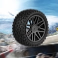 thumbnail image 3 of Labymos 4 PCS 85mm Wheel Rim and Rubber Tire for 1:10 Scale RC Car DIY, 3 of 8