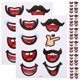 thumbnail image 1 of 10 hojas de pegatinas de papel para manualidades, pegatinas con forma de boca, pegatinas DIY Eey para animación de dibujos animados, 1 of 8
