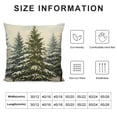 thumbnail image 6 of AWERP Pine Tree Winter Snow Green Forest 2-Piece Short Plush Pillowcase Set for Car Couch Bedroom White, 6 of 6
