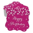 thumbnail image 1 of Inkdotpot Real Silver Foil Bracket Shape Paper Hang Tags Happy Birthday Favor Tags Pack Of 100, 1 of 6