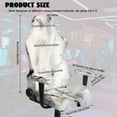 thumbnail image 7 of Xoenoiee White Marble Pattern Office Chair Cover with Armrest Covers, Stretch Gaming Computer Chair Seat Cover Slipcovers Removable Universal Rotating Armchair Covers High Back Office Seat Cover, 7 of 7