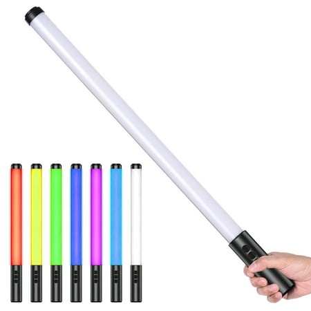 

Rechargeable Handheld Light Wand Multicolor LED Glow Stick with 2000mAh Battery Dimmable RGB Video Light Stick with 5 Lighting Modes for Party Concert Photography