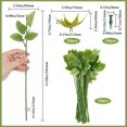 thumbnail image 2 of Plastic Artificial Flowers Sepals and Leaf Poles Green 75x60x37mm 30sets, 2 of 6