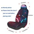 thumbnail image 3 of Wukai Cool Wolf Head Full Set Car Seat Covers with Soft Padding Universal Auto Front Seats Protector and Cushion Mat, 3 of 5