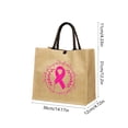 thumbnail image 2 of Motivational Gifts Breast Cancer Tote Bag For Women, Reusable Grocery Shoulder Bag Linen Tote Bags Handbag for Work Beach Travel Gym, Cancer Care Gifts for Women Teacher Friends, 2 of 6