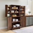 thumbnail image 2 of Better Homes & Gardens Lillian Storage Pantry, Walnut, 2 of 6