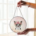 thumbnail image 2 of Happy Mother's Day Boston Terrier with Flower Crown and Greeting Card Stained Glass Suncatcher Gentleman Dog Lover Gifts Window Hanging Sign Decor - 13004, 2 of 5