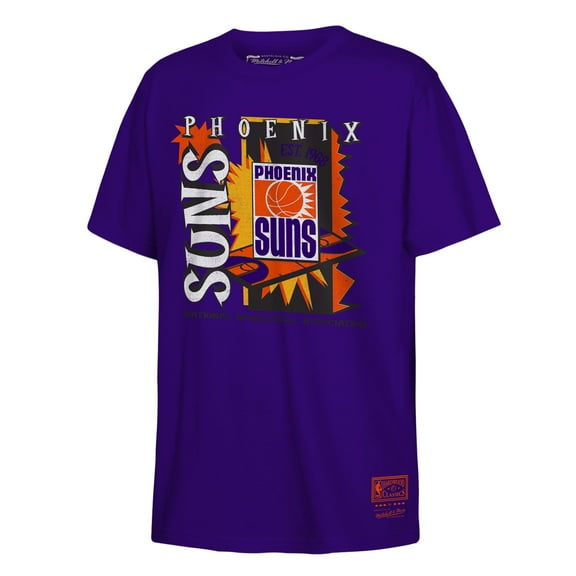 Youth Mitchell & Ness Purple Phoenix Suns Retro '90s Poster T-Shirt