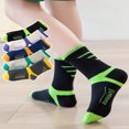 thumbnail image 2 of OUSITAID 5pairs Boys‘ Sweat Absorbing Breathable Sports Style Socks, 2 of 7