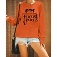 thumbnail image 5 of MOUSYA It's Just A Bunch T-Shirt Women Halloween Sanderson Sisters Long Sleeve Crewneck Casual Pullover Tops, 5 of 9
