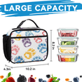 thumbnail image 6 of Herdesigns Paw Print Backpack with Lunch Box Paw Print Pet Animal Lightweight Large Travel Work Laptop Backpacks Set Casual Daypacks, 6 of 8