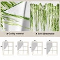 thumbnail image 5 of Green Swag Curtains for Kitchen/Bedroom/Living Room, Summer Botanical Leaves Watercolor Scalloped Curtains 63 Inch Long, Rod Pocket Window Swag Topper Curtains Valances 2 Panels Set 36"x63", 5 of 8