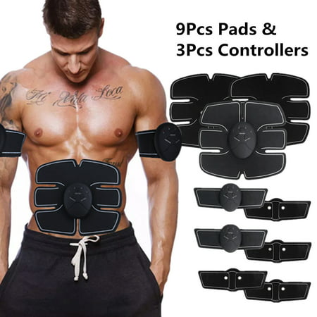 ABS Stimulator Electric Abdominal Toning Belt Exercise Machine Body Muscle Trainer Belt Smart Body Building (Best Abdominal Toning Belt)