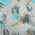 thumbnail image 1 of oneOone Viscose Chiffon Light Gray Fabric Florals Sewing Fabric By The Yard Printed Diy Clothing Sewing Supplies 42 Inch Wide, 1 of 1